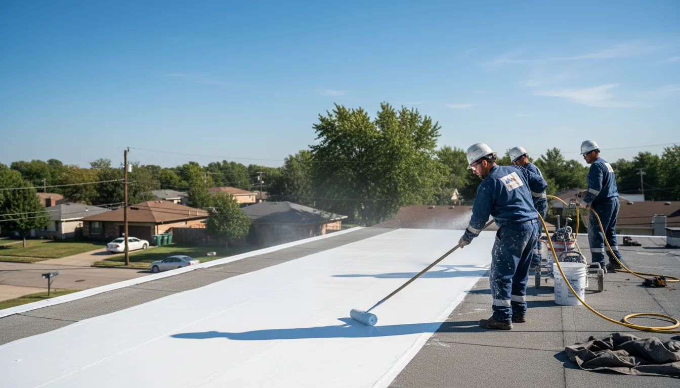 Commercial roof coating in Hassell, NC near me